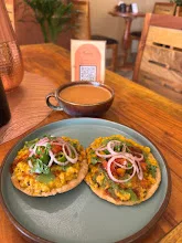 Corn chaat tostadas